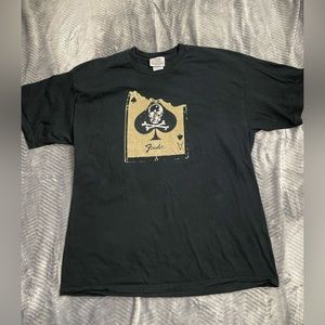 Fender The Rock & Roll Lifestyle Ace of Spades Skull Graphic Tee Black XL
